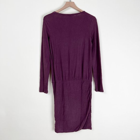 Standard James Perse Slub Jersey Mini Dress Slouchy Relaxed Long Sleeve Sweater - Picture 6 of 7